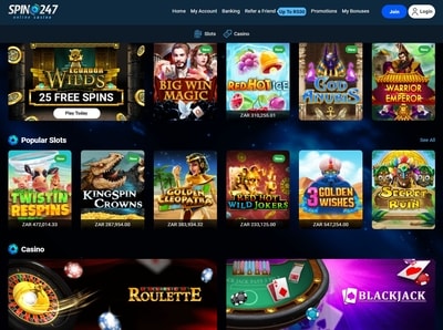 Spin247 South Africa Casino Review